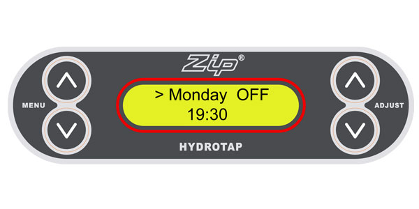 Sleep mode Zip HydroTap