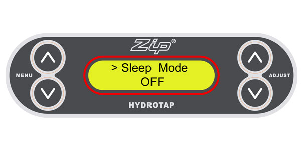 Setting sleep on HydroTap