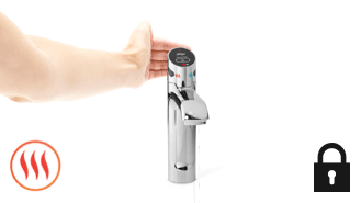 Touchless boiling water tap