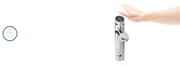 Touch free sparkling water tap