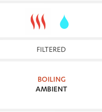 Touch free filtered boiling and ambient water