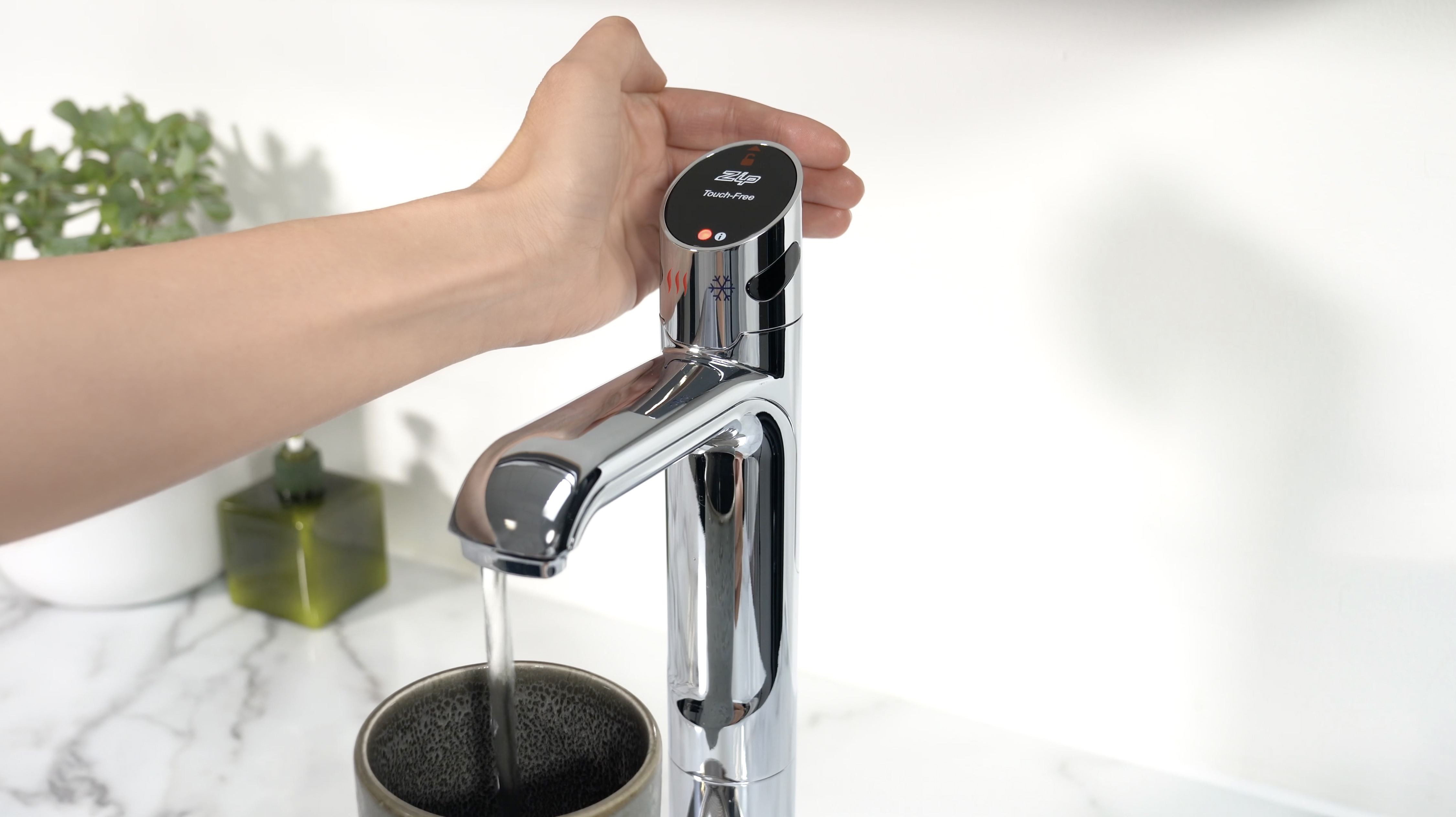 The Zip touch-free HydroTap used to make a cup of tea