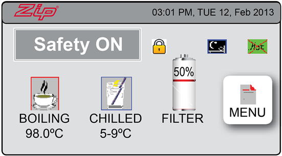 hot tap safety button
